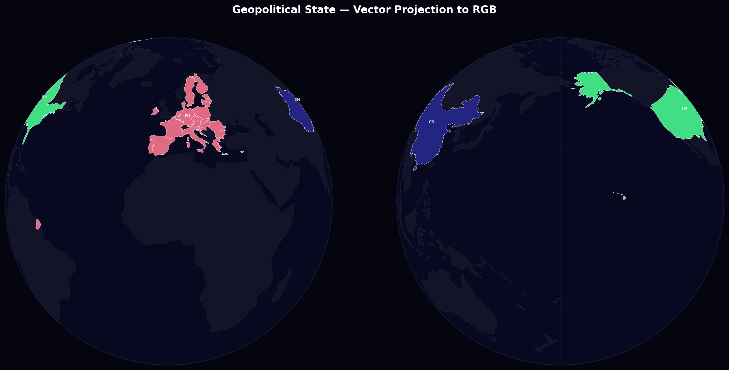 Geopolitical map